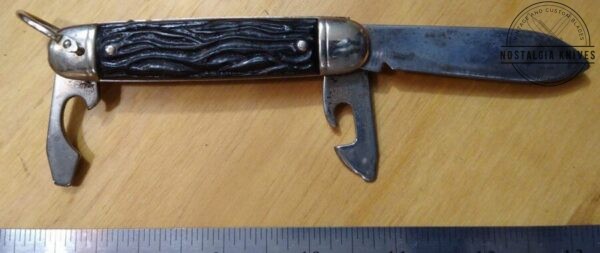 Vintage Colonial Prov. USA ‘Forest Master’ 3 Blade Pocket Knife with Bail[Used – Near Mint Cond.] Camp/Scout Knives