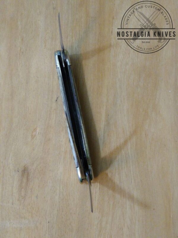 Vintage Old John Primble Belknap HDW & MFG Co. Stockman 3 Blade Pocket Knife – Toothpick Shaped Blades[Used – Good Cond.] Collectible Knives