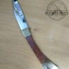 Hunter Single Blade Spine-lock Knife - Wood/Brass Handle[Used - Very Good Cond.] - Image 3