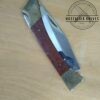 Hunter Single Blade Spine-lock Knife - Wood/Brass Handle[Used - Very Good Cond.]