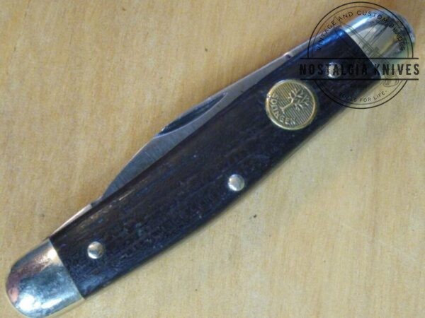 Vintage Böker Solingen Germany Tree Brand, 3 Blade Medium Stockman Pocket Knife w/horn handle [Used – Mint Cond.] Böker
