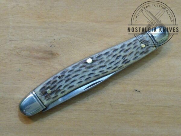 Vintage Old John Primble Belknap HDW & MFG Co. Stockman 3 Blade Pocket Knife – Toothpick Shaped Blades[Used – Good Cond.] Collectible Knives