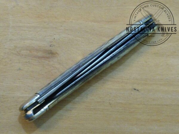 Vintage Old John Primble Belknap HDW & MFG Co. Stockman 3 Blade Pocket Knife – Toothpick Shaped Blades[Used – Good Cond.] Collectible Knives