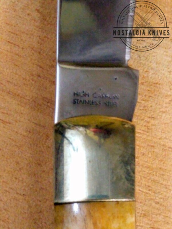 Böker Solingen Germany Tree Brand Jigged Bone Handle, Large Slimline Trapper Knife in Orig. Packaging [Unused – Pristine Mint Cond.] Böker