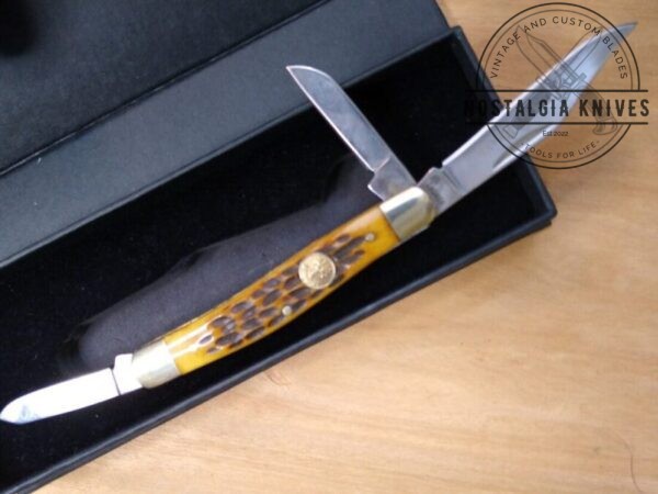 Böker Solingen Tree Brand Jigged Bone Handle, 3 Blade Stockman Knife in Orig. Packaging [Unused – Pristine Cond.] Böker campgear