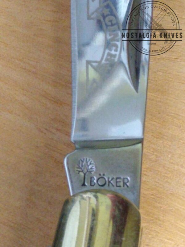 Böker Solingen Cinch Tree Brand Jigged Bone Handle, 3 Blade Stockman Knife in Orig. Packaging[Unused – Pristine Mint Cond.] Böker