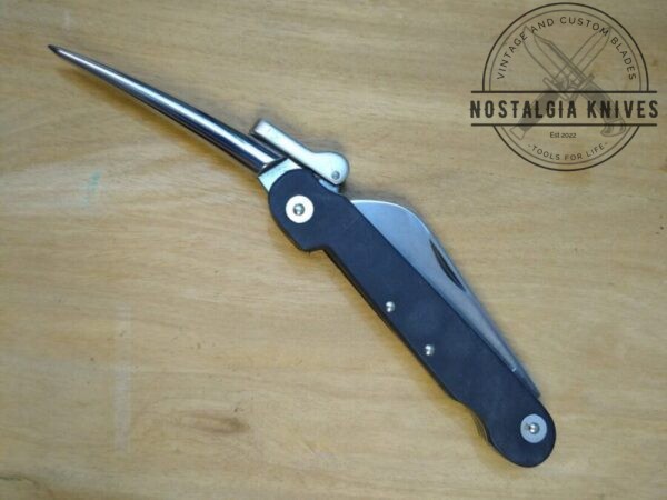 Camillus Marlin Spike Boating Knife w/Sheepfoot Blade and Lever-Locked Spike [New/Unused Cond.]. Folding-Blade