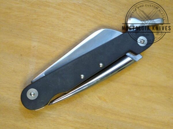 Camillus Marlin Spike Boating Knife w/Sheepfoot Blade and Lever-Locked Spike [New/Unused Cond.]. Folding-Blade