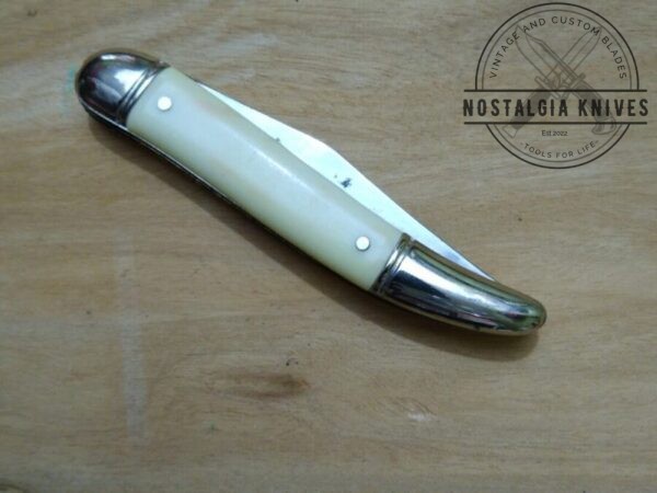 Vintage Providence Cutlery, Prov. R.I. White Handle, 7.5″ Fish Knife w/Scaler and Opener[Unused – Pristine Mint Cond.] Collectible Knives