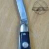 Vintage Providence Cutlery Co. Prov. RI - Medium 3 Blade Stockman Pocket Knife with Smooth Black Delrin Handle Scales [Unused - Pristine Mint Cond.] - Image 4
