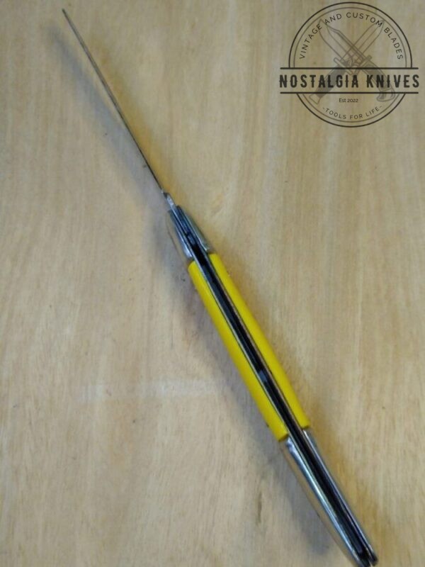 True Nostalgia – ‘The Ideal’ Vintage Sportsman Pocket Knife w/ Yellow Handle [NOS] Everyday Carry[EDC]