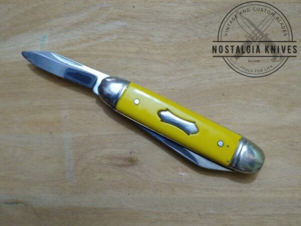 ‘The Ideal’ Vintage 3.5″ Jack Knife w/ Yellow Handle [NOS – Mint Cond.] Collectible Knives campgear