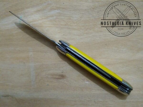 ‘The Ideal’ Vintage 3.5″ Jack Knife w/ Yellow Handle [NOS – Mint Cond.] Collectible Knives campgear