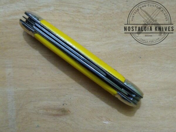 ‘The Ideal’ Vintage 3.5″ Jack Knife w/ Yellow Handle [NOS – Mint Cond.] Collectible Knives campgear