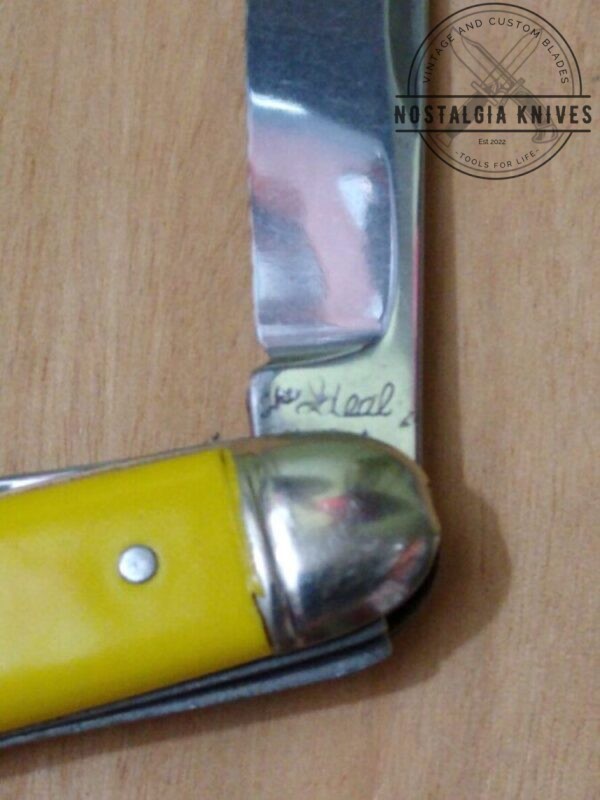 ‘The Ideal’ Vintage 3.5″ Jack Knife w/ Yellow Handle [NOS – Mint Cond.] Collectible Knives campgear