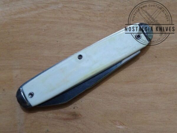 ‘The Ideal’ Vintage 3.5″ Jack Knife w/ White Handles [Used – Near Mint Cond.] Collectible Knives campgear