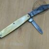Vintage AutoPoint 2 Blade Pocket Knife with Yellow Pearl Handle Scales- Rare Promo knife[Used-Near Mint Cond.] - Image 3