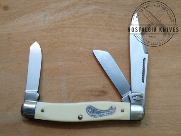 Vintage Frontier Imperial U.S.A. 4432 – Large Stockman 3 blade Pocket Knife[Unused/Pristine Cond.] Everyday Carry[EDC]
