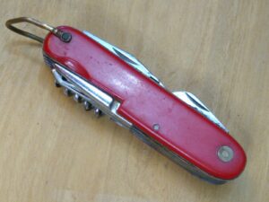 Vintage 11 Blade Multi-Tool Camp Knife - Includes scissors, saw and scaler blades, Made in Japan [Used- Near Mint Cond.].