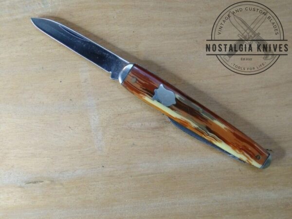 Vintage Camillus 1940’s Sword Brand 2 Blade Pocket Knife with Multi-colored handle[Used -Near Mint Cond.] Camillus Cutlery