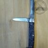Vintage Kutmaster Utica, NY, Medium 3 Blade Stockman with Jigged Bone Scales, Brass Liners and Pins [Used - Mint Cond.] - Image 5
