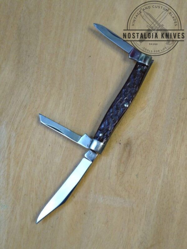 Vintage Camillus NY USA ‘Camillus Deluxe’ #83, Small 3 Blade Stockman [Used – Pristine Cond.] Camillus Cutlery