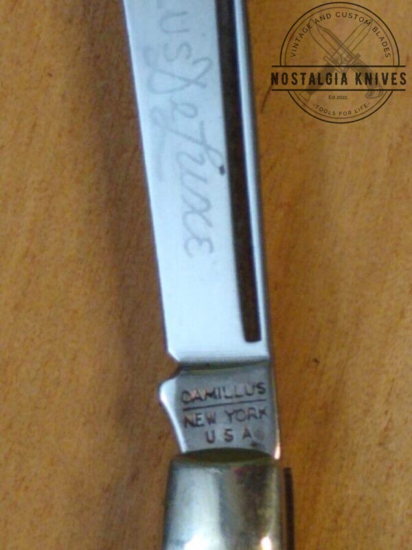 Vintage Camillus NY USA ‘Camillus Deluxe’ #83, Small 3 Blade Stockman [Used – Pristine Cond.] Camillus Cutlery