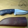 iPak D2 9" Clip-Point Fixed Blade Knife with Micarta Handle and Leather Belt Sheath [Used - Pristine Mint Cond.]