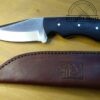 iPak D2 9" Clip-Point Fixed Blade Knife with Micarta Handle and Leather Belt Sheath [Used - Pristine Mint Cond.] - Image 3