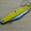 Vintage 'The Ideal' Jack knife, 2 blade Pocket knife with Jigged Yellow Scales[Unused - Pristine Cond.] - Image 8