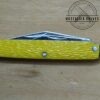 Vintage 'The Ideal' Jack knife, 2 blade Pocket knife with Jigged Yellow Scales[Unused - Pristine Cond.]