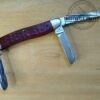 Vintage Case XX USA, Medium Red Bone Handle DR6318 SS, 1989 3 Blade Stockman Pocket Knife [Used - Mint Cond.] - Image 6