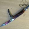 Anvil Brand USA Pat. #3317996. Etched w/'Honed Edge'. 3 Blade - Stockman Pocket Knife [Unused - Pristine Cond] - Image 7