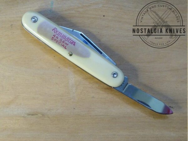 Vintage Colonial Prov RI USA -1959 Remington .44 S&W Special 2-Blade Jack Knife [Unused – Pristine Cond.] Collectible Knives cutlery