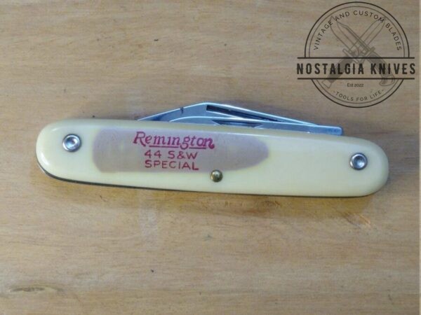 Vintage Colonial Prov RI USA -1959 Remington .44 S&W Special 2-Blade Jack Knife [Unused – Pristine Cond.] Collectible Knives cutlery