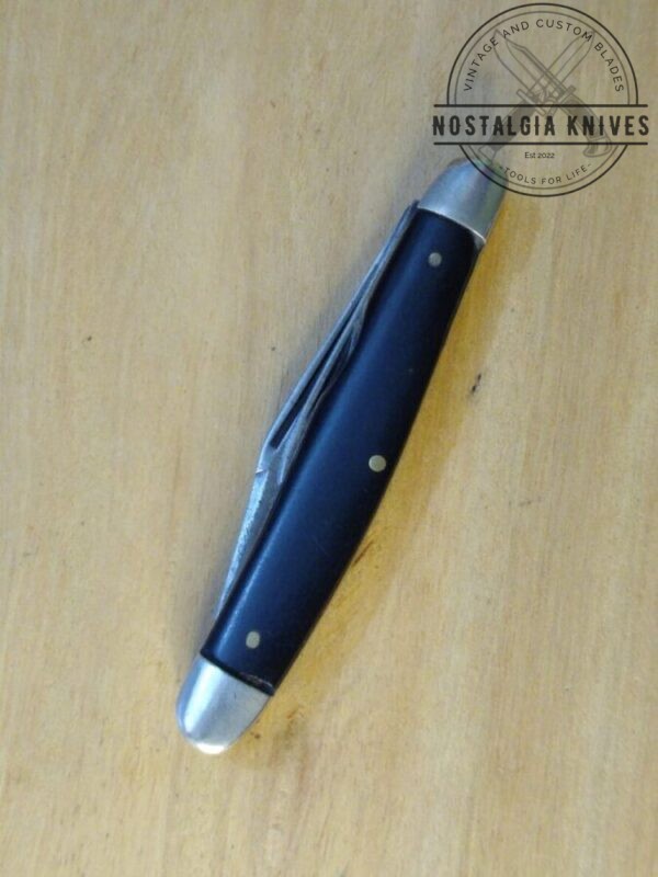 Vintage KutMaster Utica NY – 2 Blade Jack Knife with Smooth Black Delrin Handle Scales [Used – Near Mint Cond.] Everyday Carry[EDC]