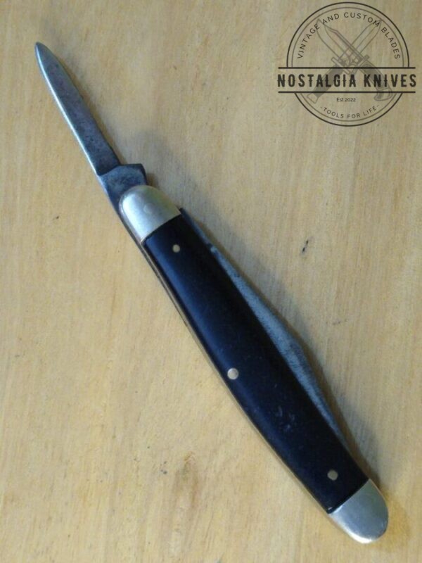 Vintage KutMaster Utica NY – 2 Blade Jack Knife with Smooth Black Delrin Handle Scales [Used – Near Mint Cond.] Everyday Carry[EDC]