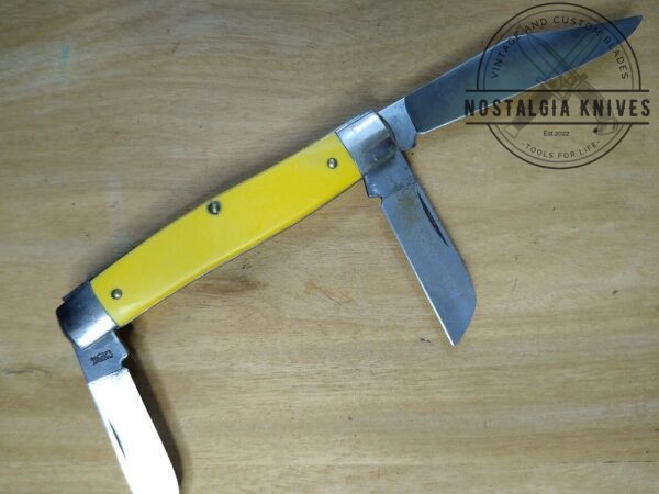 Vintage Ranger Prov. USA ‘Old Cutler’ Large 3 Blade Stockman Pocket Knife[Used – Mint Cond.] Collectible Knives