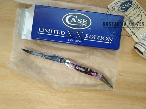 CaseXX Limited Edition -1 of 3000- Texas Toothpick Pocket Knife with Jigged Antique Bone Handle, in Original Box 610096SS – Yr2003 [Unused – Pristine Mint Cond.] Case XX™