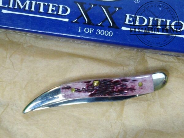 CaseXX Limited Edition -1 of 3000- Texas Toothpick Pocket Knife with Jigged Antique Bone Handle, in Original Box 610096SS – Yr2003 [Unused – Pristine Mint Cond.] Case XX™