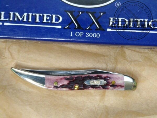 CaseXX Limited Edition -1 of 3000- Texas Toothpick Pocket Knife with Jigged Antique Bone Handle, in Original Box 610096SS – Yr2003 [Unused – Pristine Mint Cond.] Case XX™
