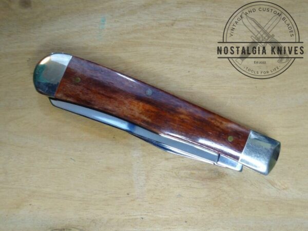 Case XX USA 6254 Mahogany Bone President’s Large 2 blade Trapper Knife – 1997 (Signature of president and COO, George T. Brinkley etched on blade) [Unused – Pristine Mint Cond.] Case XX™