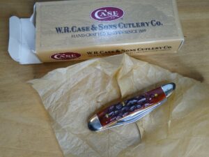 Case XX USA, 6220SS - Yr. 1999 - Chestnut Brown Peanut w/ Jigged Bone Handle , 2 Blade Jack Knife [NIB - Pristine Mint Cond.]