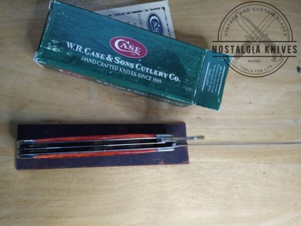 Case XX SELECT – 2000 Dark Red Bone 6254 SS Large 4.13″ 2 blade Trapper Knife In Original Box[Unused – Pristine Mint] Case XX™