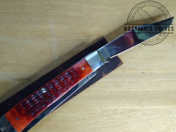Case XX SELECT – 2000 Dark Red Bone 6254 SS Large 4.13″ 2 blade Trapper Knife In Original Box[Unused – Pristine Mint] Case XX™