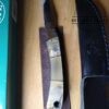 Hen & Rooster 6.5" Fixed Blade Horn Knife Small Satin Finish Stainless Steel Blade with Ram And Ox Horn Handle-HR-5025ROR and Black Leather Belt Sheath[Unused/NIB - Pristine Mint Cond.]
