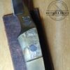 Hen & Rooster 6.5" Fixed Blade Horn Knife Small Satin Finish Stainless Steel Blade with Ram And Ox Horn Handle-HR-5025ROR and Black Leather Belt Sheath[Unused/NIB - Pristine Mint Cond.] - Image 3