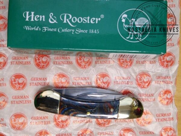 Hen & Rooster™ – HR-102STAR – Star Spangled Butterbean 2 Blade Pocket Knife – Made In Germany [Unused/NIB] Collectible Knives cutlery