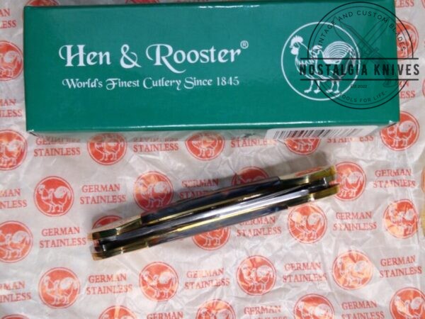 Hen & Rooster™ – HR-102STAR – Star Spangled Butterbean 2 Blade Pocket Knife – Made In Germany [Unused/NIB] Collectible Knives cutlery