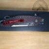Hen & Rooster HRI-300R Tasmanian - Contoured G10/Carbon Fiber Handle - Ball-Bearing Linerlock, and Reversible Belt Clip[Unused/NIB] - Image 3